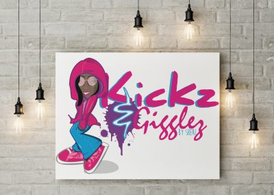 Kickz & Gigglez logo design